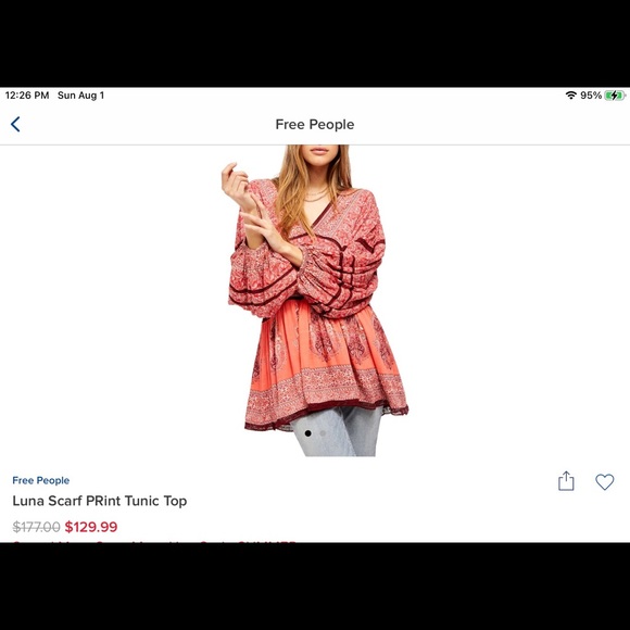 Free People Luna Scarf print tunic - Picture 5 of 6